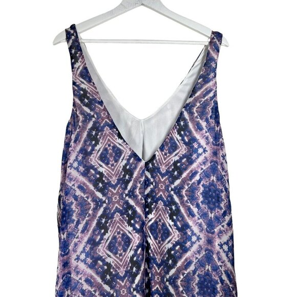 Show Me Your Mumu‎ Kiersten Purple Blue Haze Maxi Dress Size M V-Neck Hi-Lo Hem - Picture 6 of 16